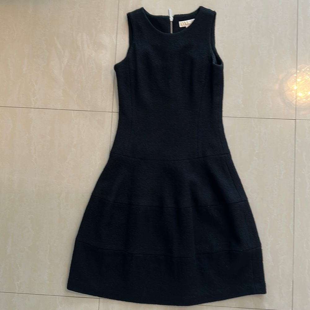 Micheal by Micheal Kors bell shape viscose and wool dress